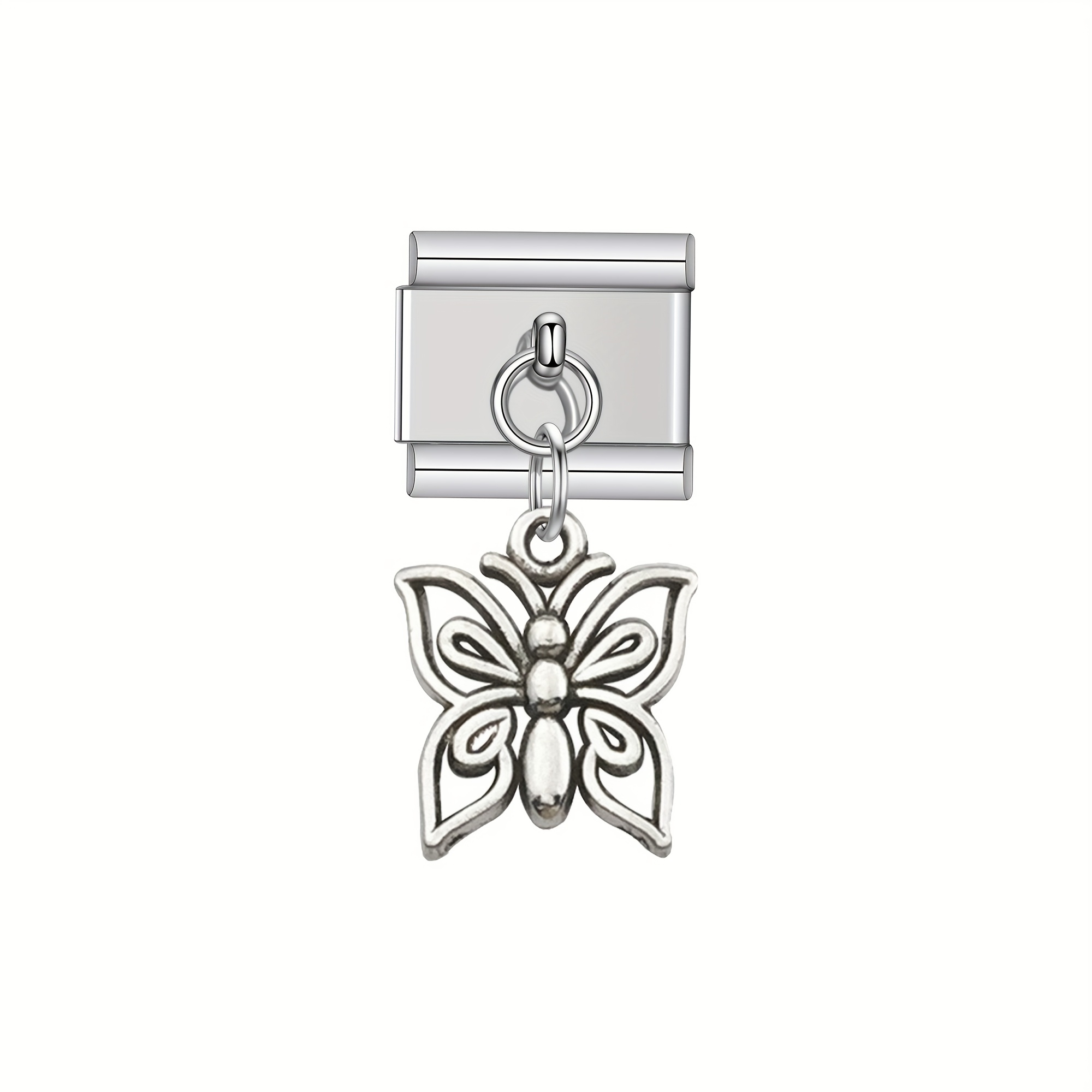 Lovely Butterfly Charm Links Bracelet Fit for 9mm Bracelet